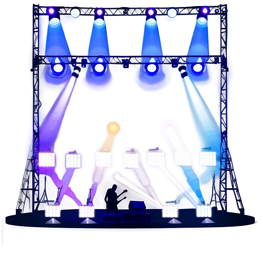 Concert Stage Lighting Design Png Rst61 PNG Image