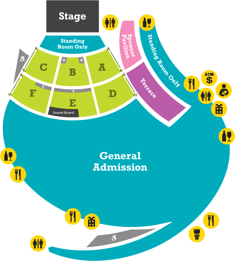 Concert Venue Layout Map PNG Image