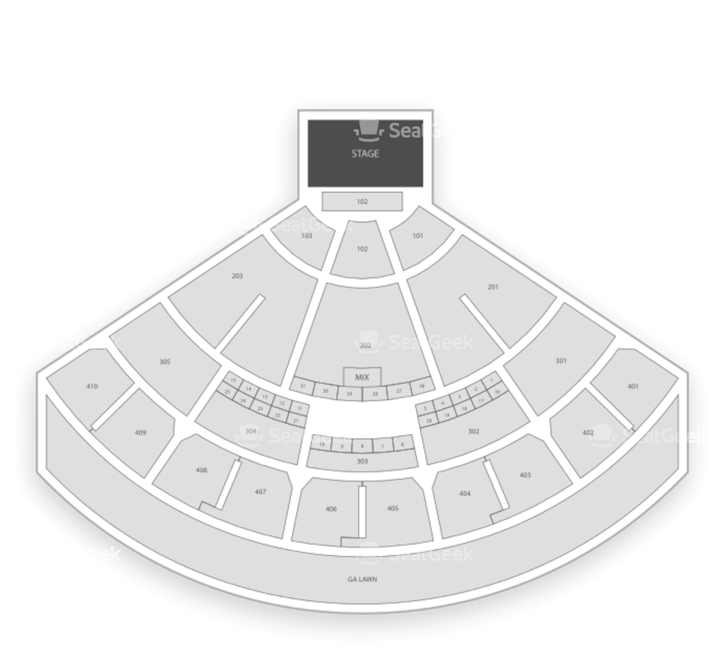 Concert Venue Seating Chart PNG Image