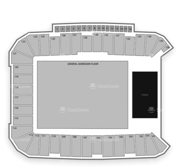 Concert Venue Seating Chart PNG Image