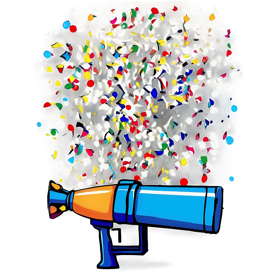 Confetti Cannon Celebration Effect Png Bxd PNG Image