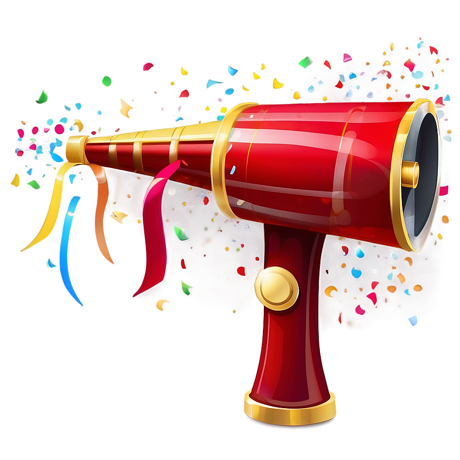 Confetti Cannon Surprise Party Png 92 PNG Image