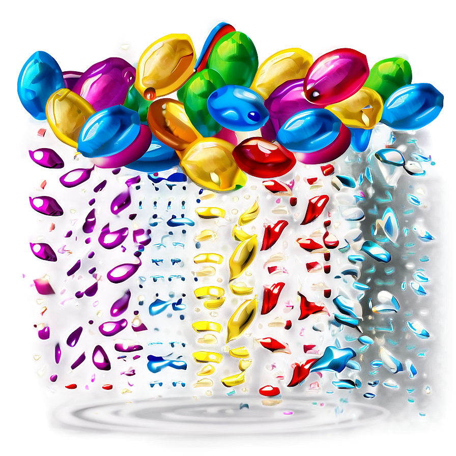 Confetti Rain Png 28 PNG Image