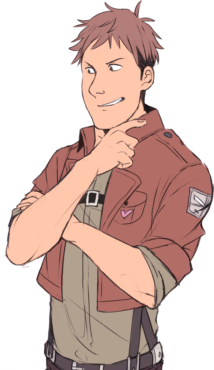 Confident Anime Character Smirk PNG Image