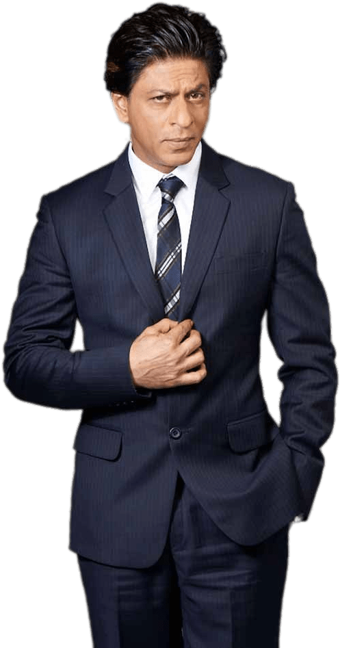 Confident Businessmanin Blue Suit PNG Image