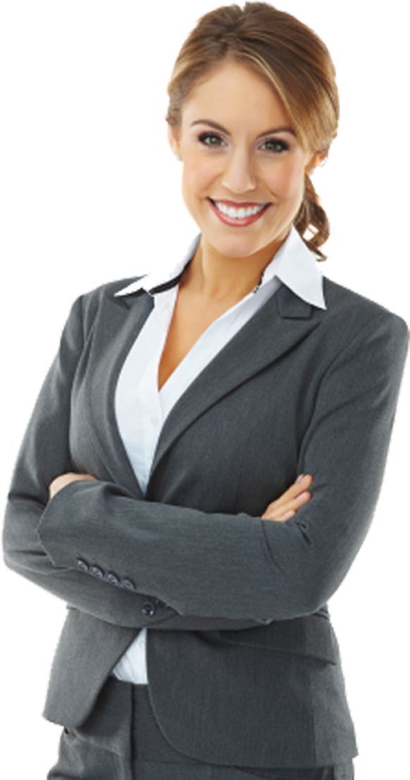 Confident Businesswoman Portrait PNG Image