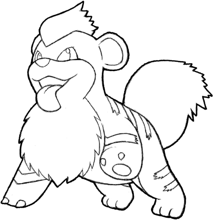 Confident Cartoon Lion Lineart PNG Image