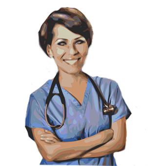 Confident Medical Professional PNG Image