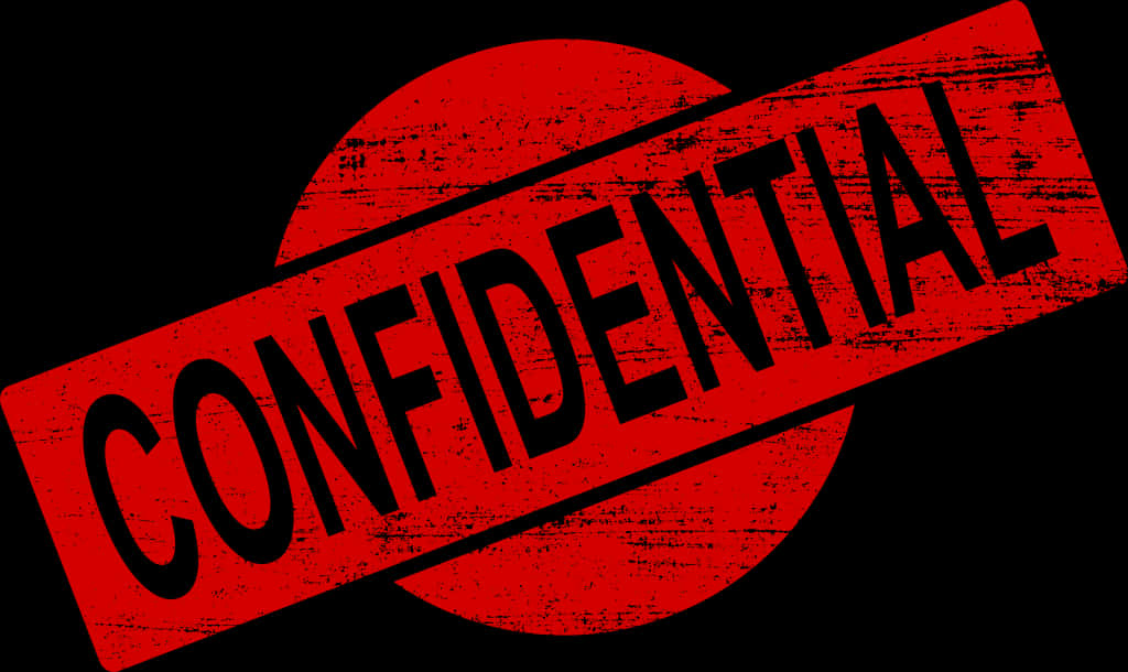 Confidential Stamp Graphic PNG Image