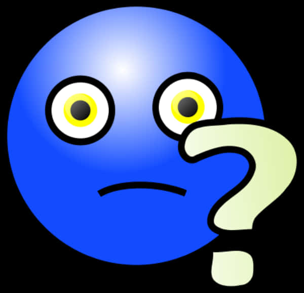 Confused Emojiwith Question Mark PNG Image