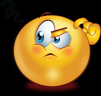 Confused Emojiwith Question Marks PNG Image