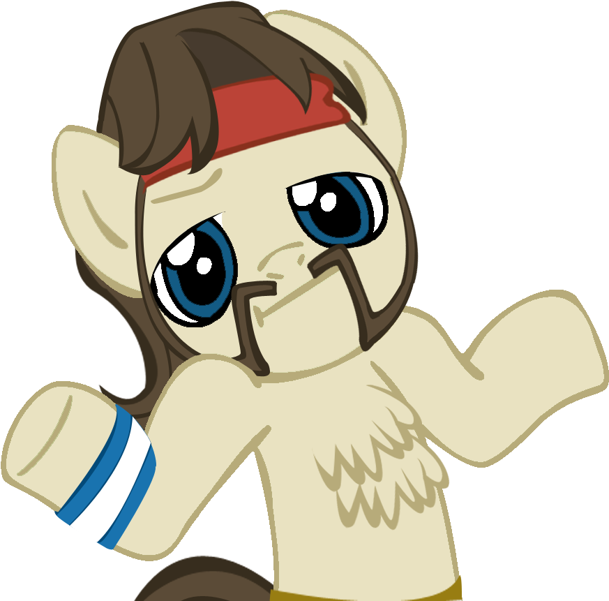 Confused Pony Shrug PNG Image