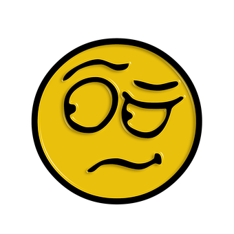 Confused Yellow Face Emoji PNG Image