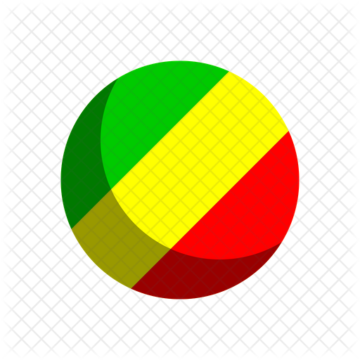 Congo Flag Graphic Ball PNG Image