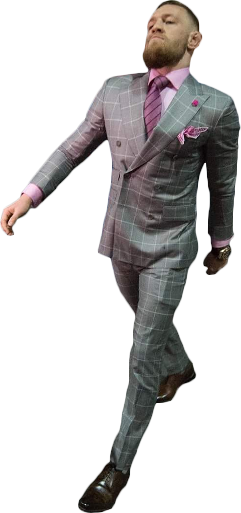 Conor Mc Gregor Stylish Suit Pose PNG Image