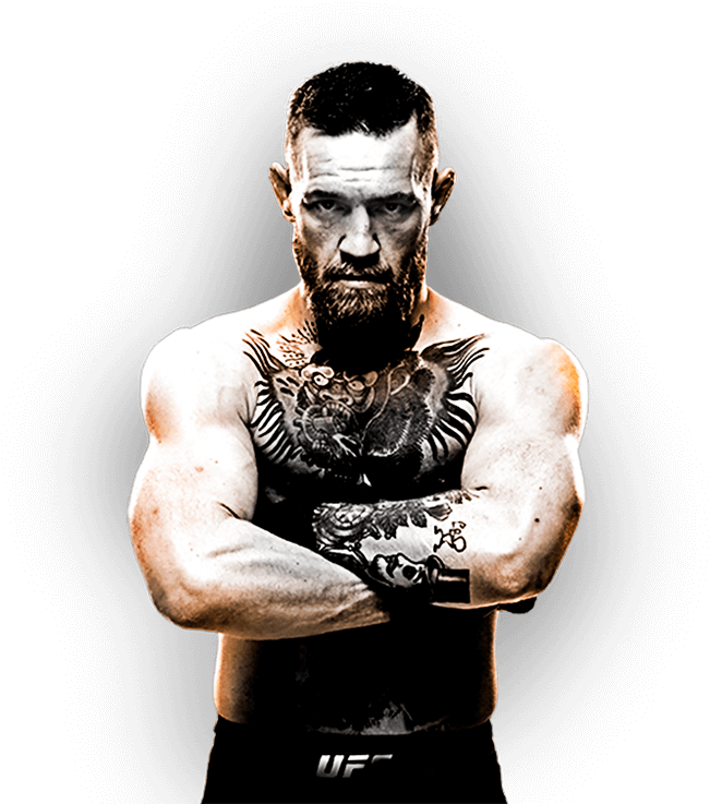 Conor Mc Gregor U F C Fighter Pose PNG Image