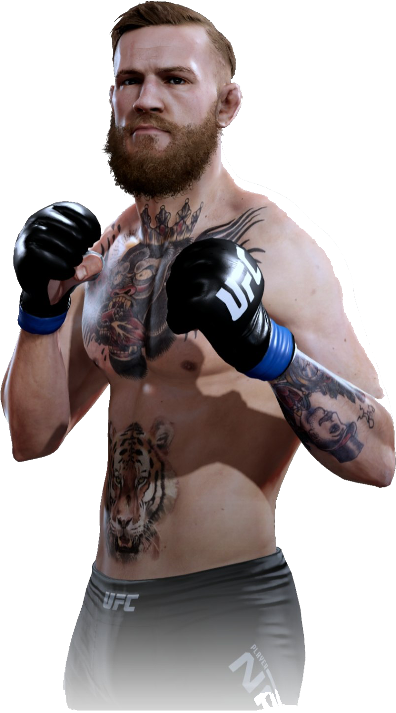 Conor Mc Gregor U F C Fighter Pose PNG Image