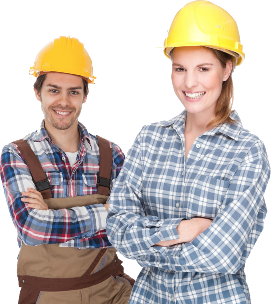 Construction Team Portrait PNG Image