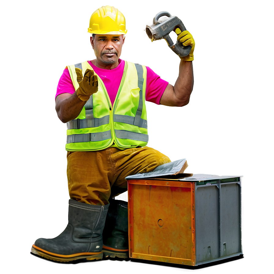 Construction Worker Break Png Sru PNG Image