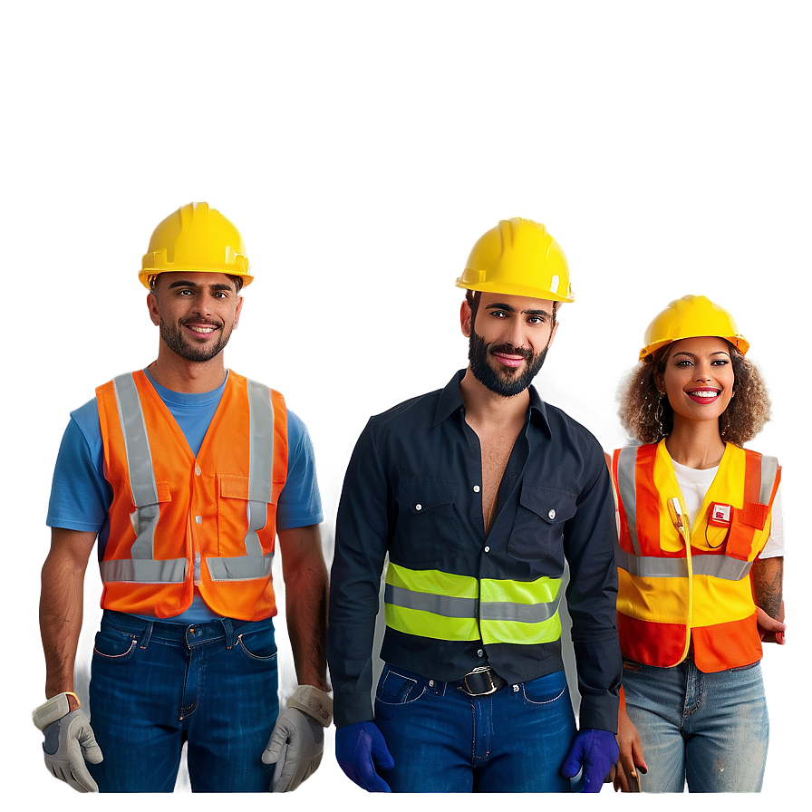 Construction Worker Team Png Mll64 PNG Image