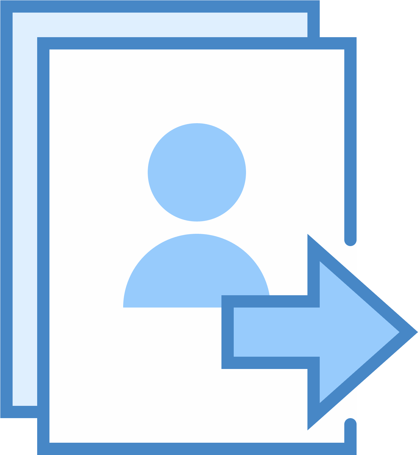 Contact Transfer Icon PNG Image