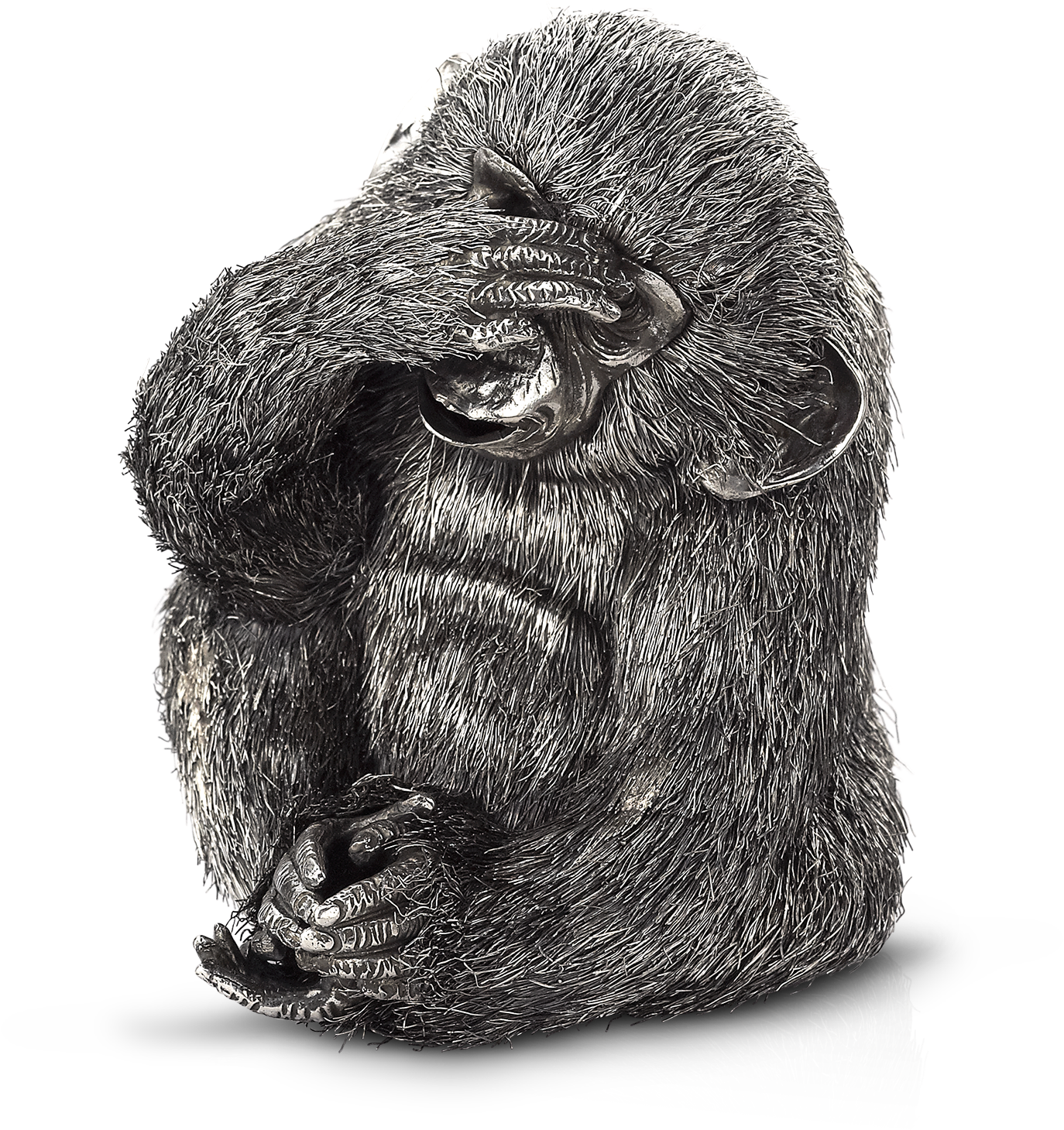 Contemplative_ Chimpanzee_ Artwork PNG Image