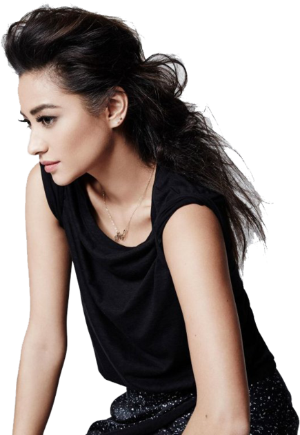 Contemplative Profile Pose PNG Image