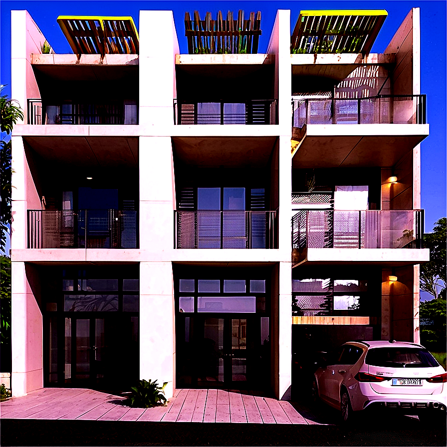 Contemporary Apartment Facade Png 68 PNG Image