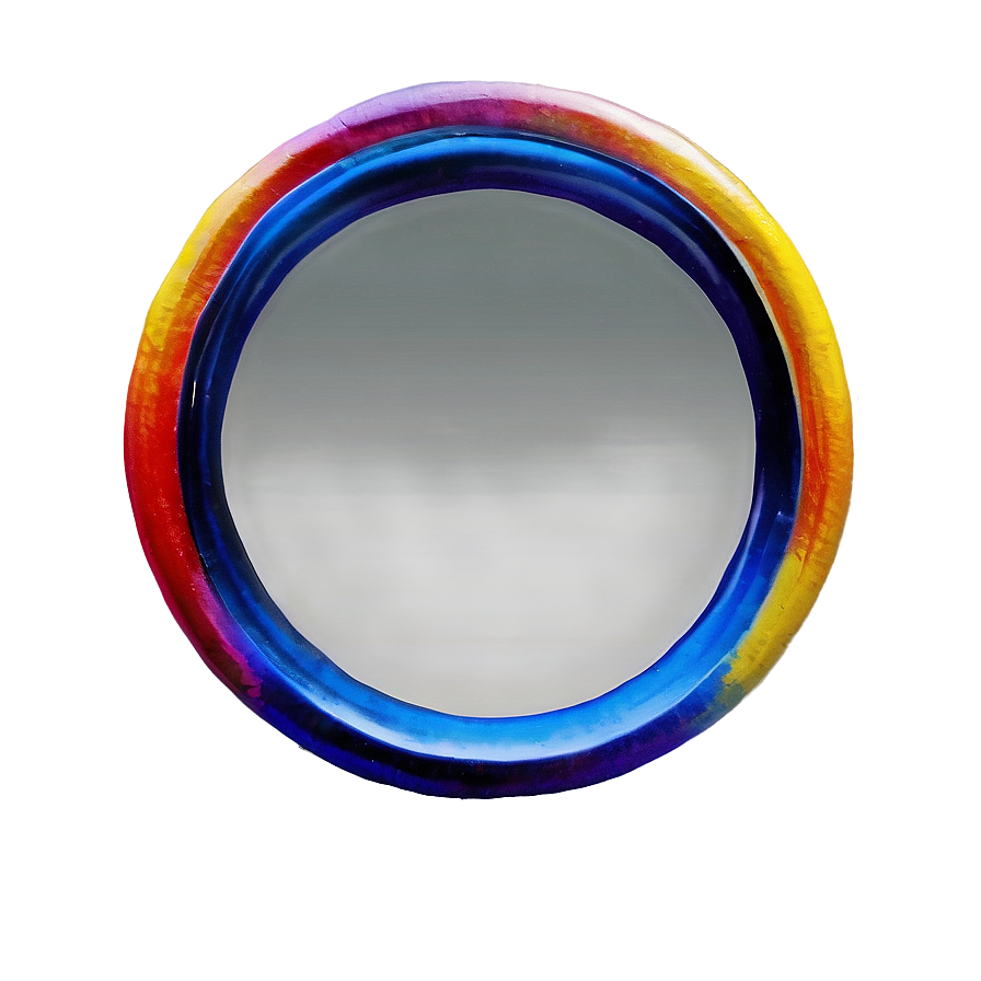 Contemporary Circle Mirror Png Vfh PNG Image