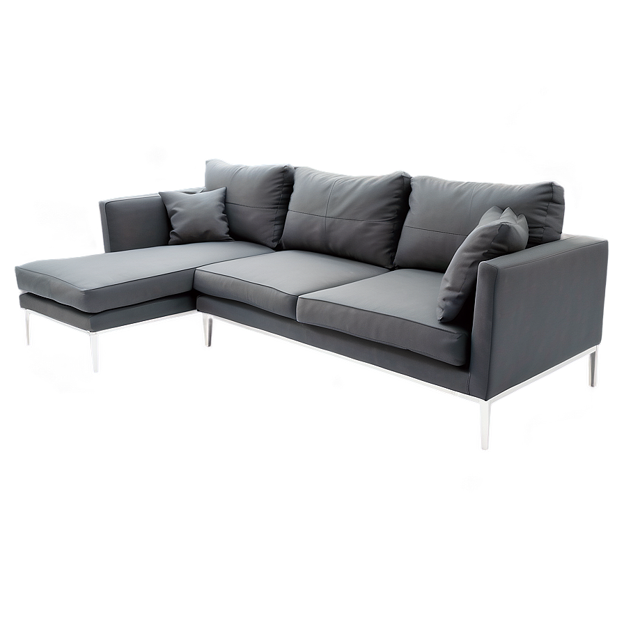 Contemporary L-shaped Couch Png Fiv PNG Image