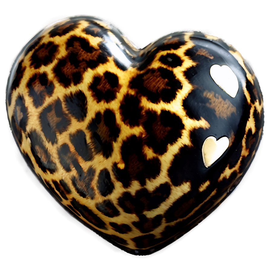 Contemporary Leopard Heart Png Fps64 PNG Image