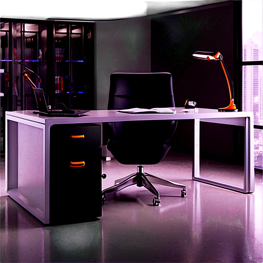 Contemporary Office Desk Png One PNG Image