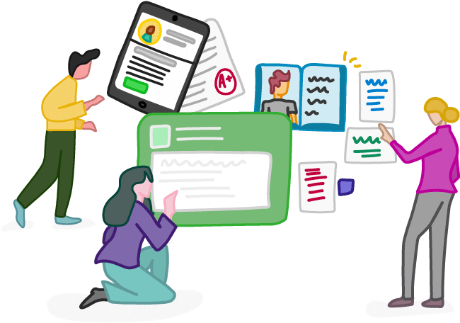 Content Creation Process Illustration PNG Image