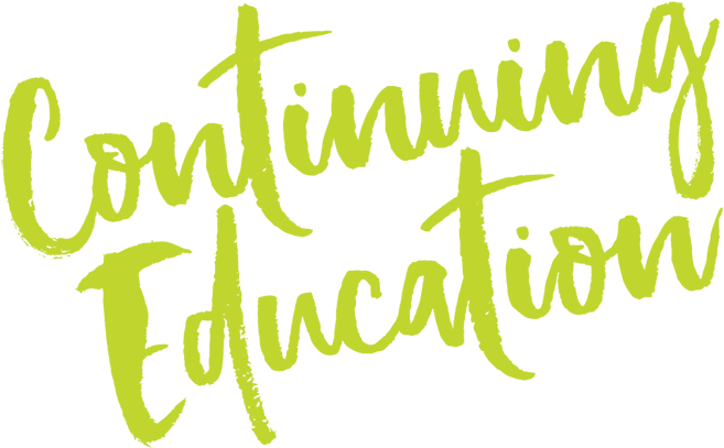 Continuing Education Handwritten Text PNG Image