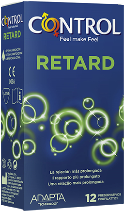 Control Retard Condom Packaging PNG Image