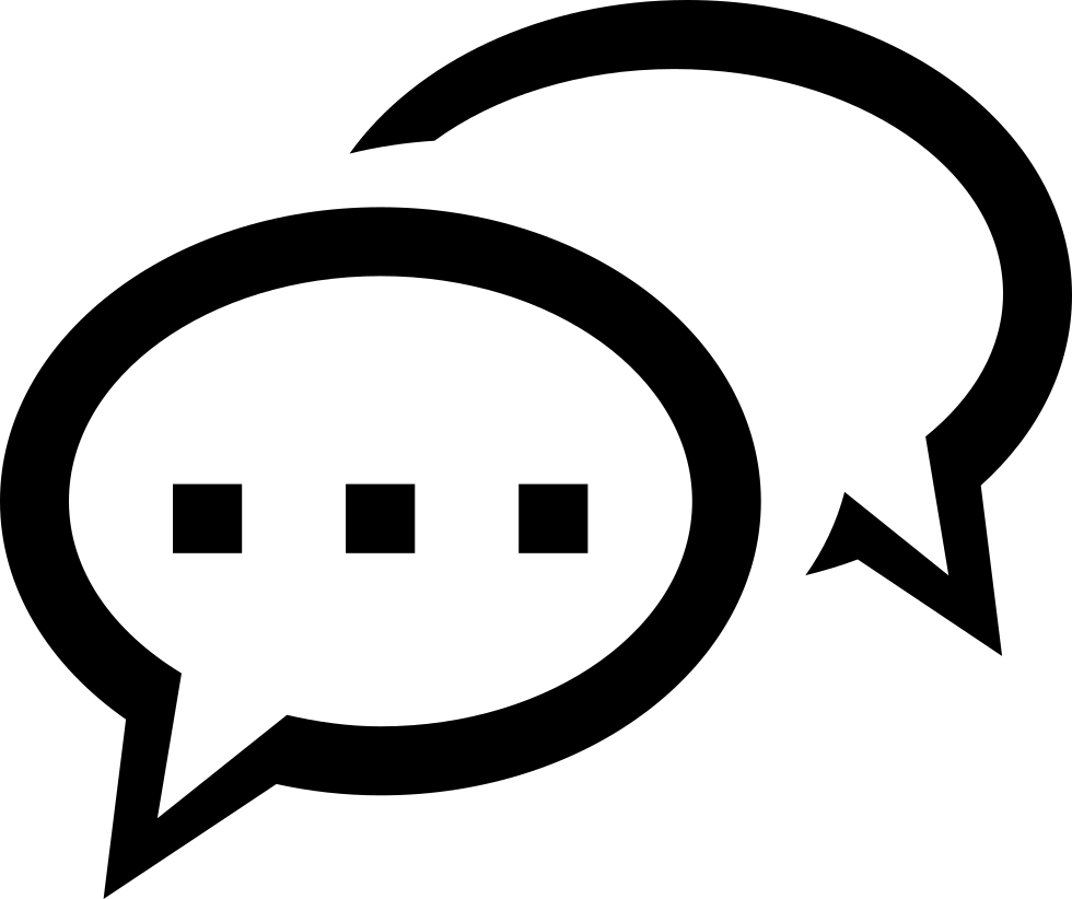 Conversation Bubbles Icon PNG Image