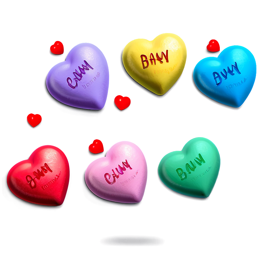 Conversation Hearts Background Png Lfd PNG Image