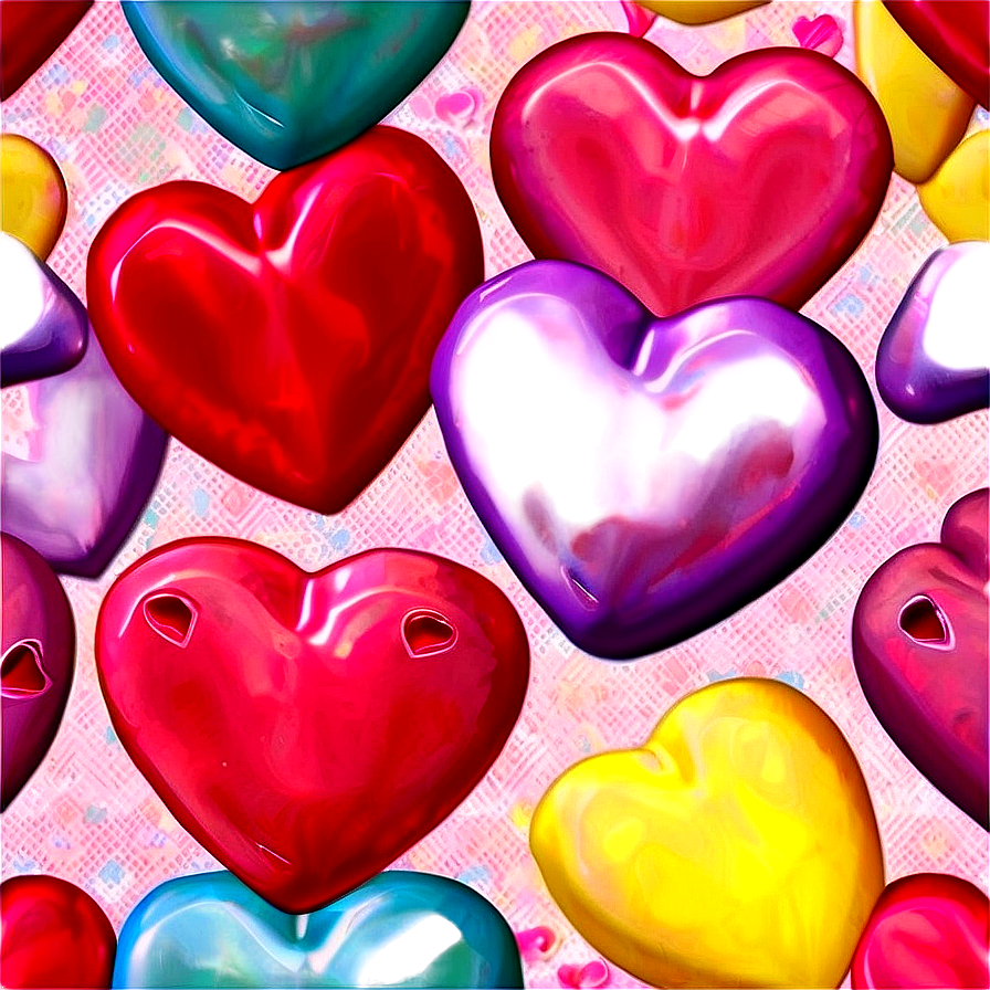 Conversation Hearts Background Png Sew35 PNG Image