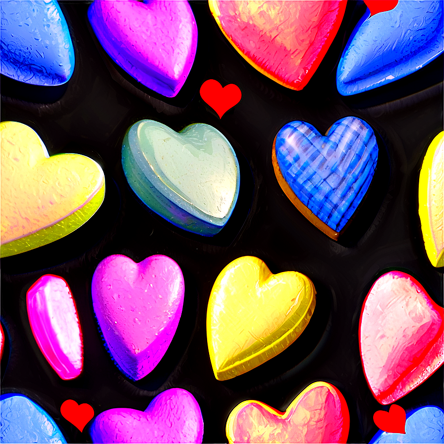 Conversation Hearts Background Png Xvt21 PNG Image