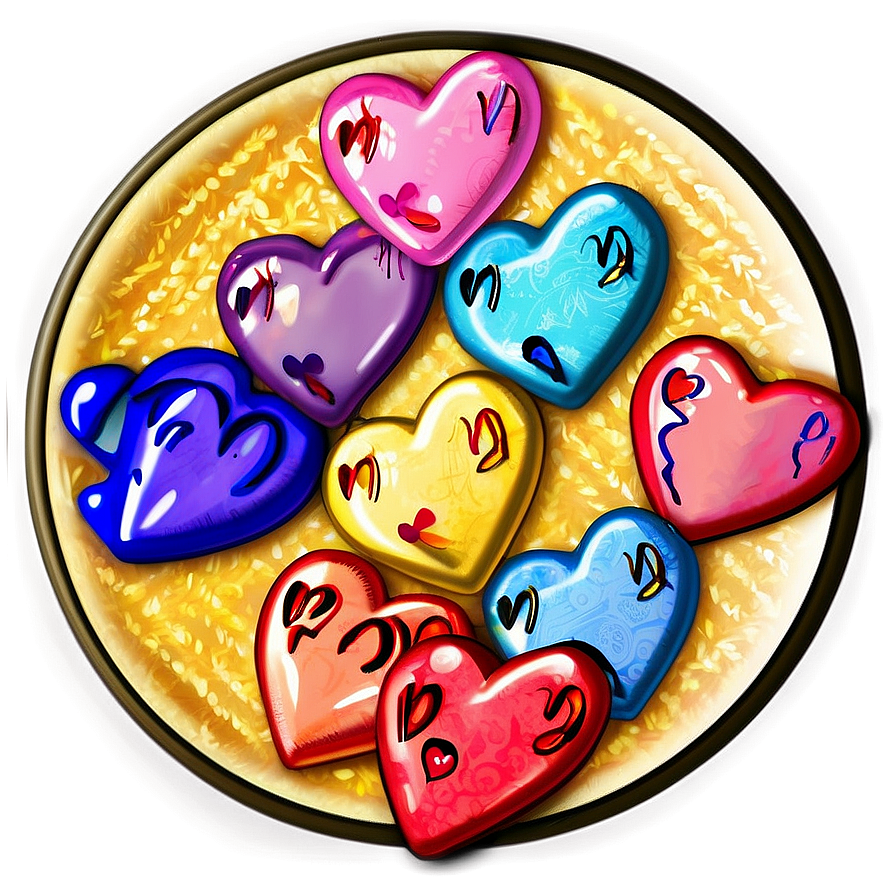 Conversation Hearts Clipart Png 06282024 PNG Image