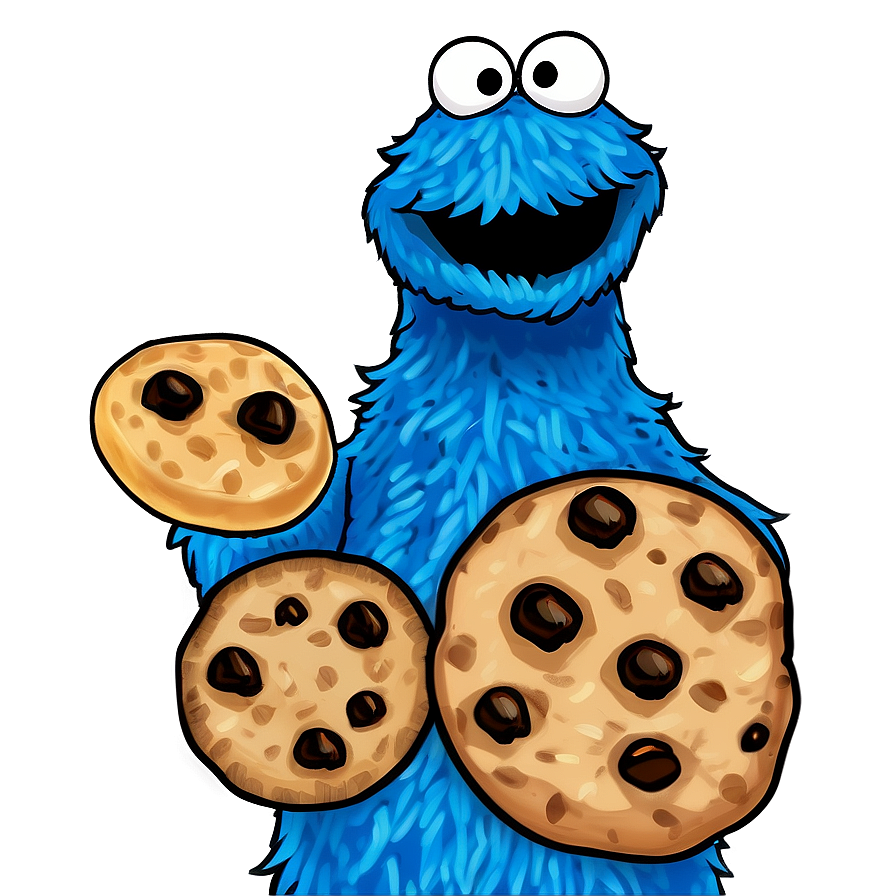 Cookie Monster Cartoon Png Hel16 PNG Image