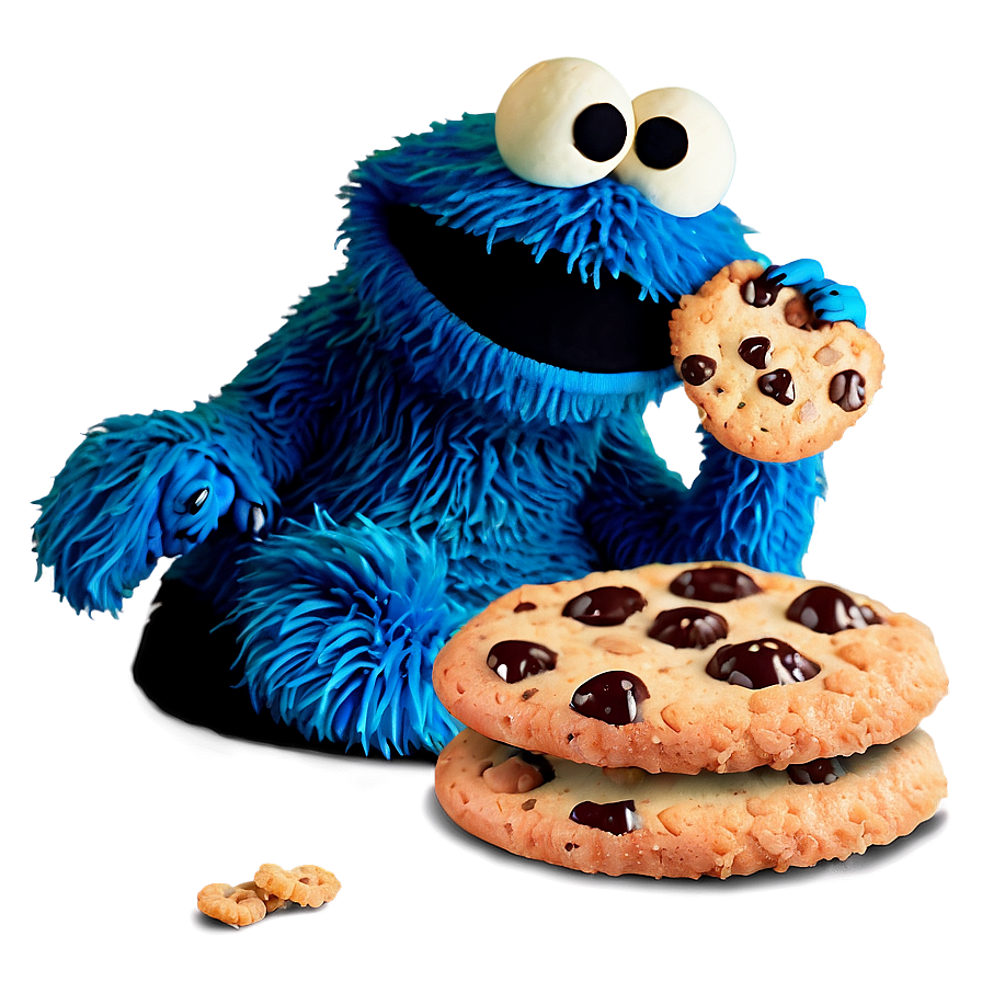 Cookie Monster Eating Cookie Png Kra43 PNG Image