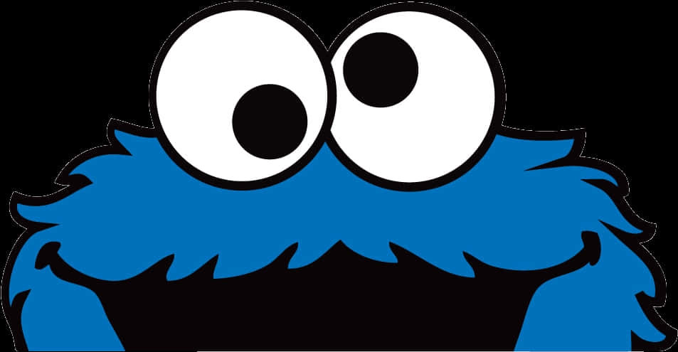 Cookie Monster Head Graphic PNG Image