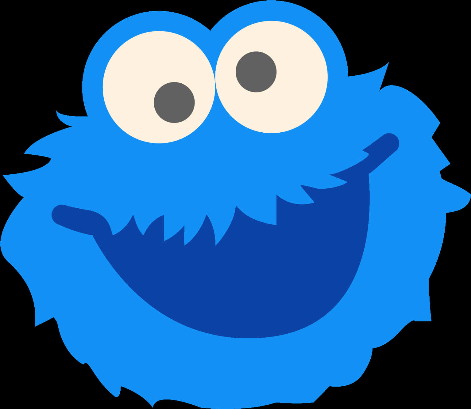 Cookie Monster Vector Graphic PNG Image