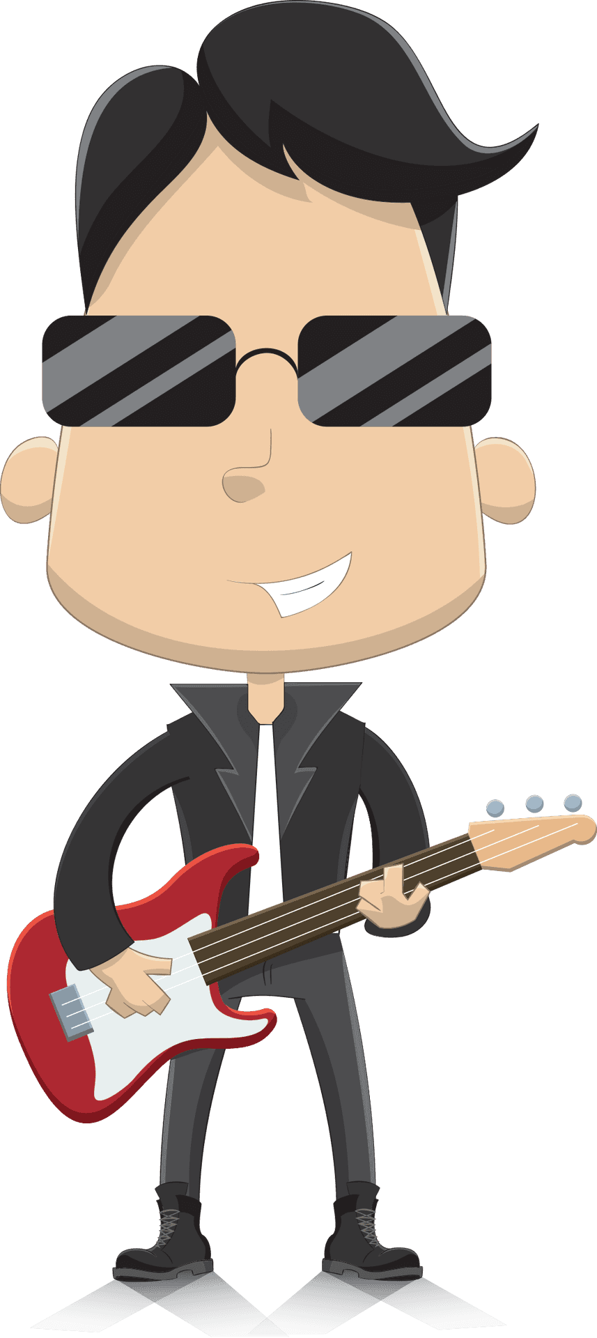 Cool_ Animated_ Guitarist PNG Image