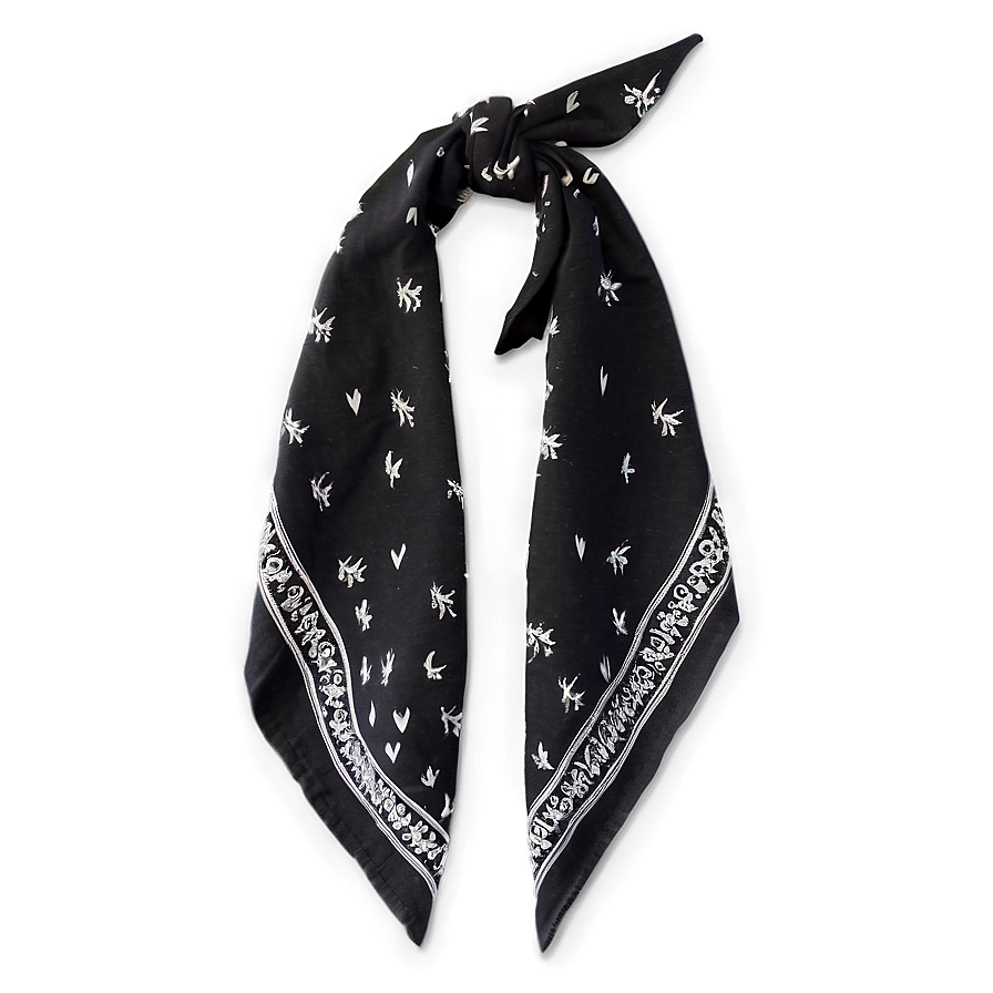 Cool Black Bandana Look Png Swo PNG Image