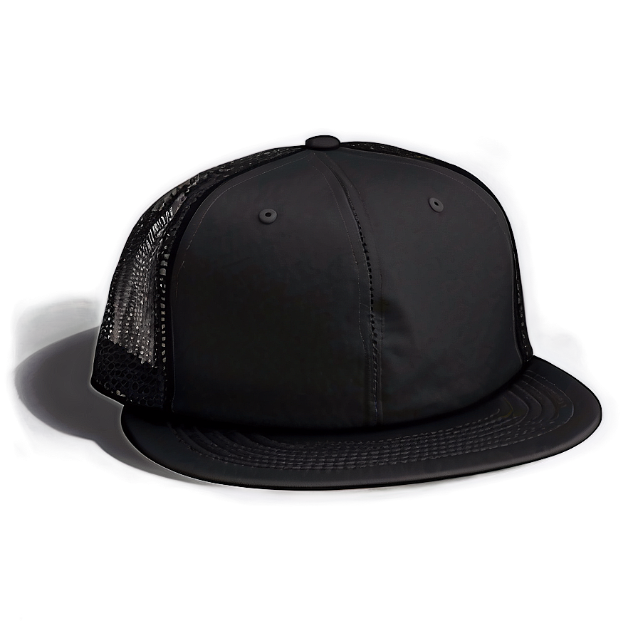 Cool Black Trucker Hat Png 06282024 PNG Image