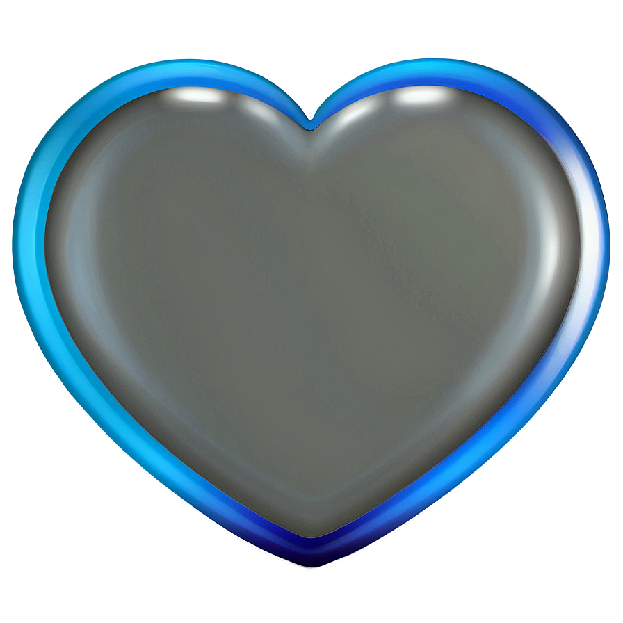 Cool Blue Heart Emoji Png Tyd PNG Image