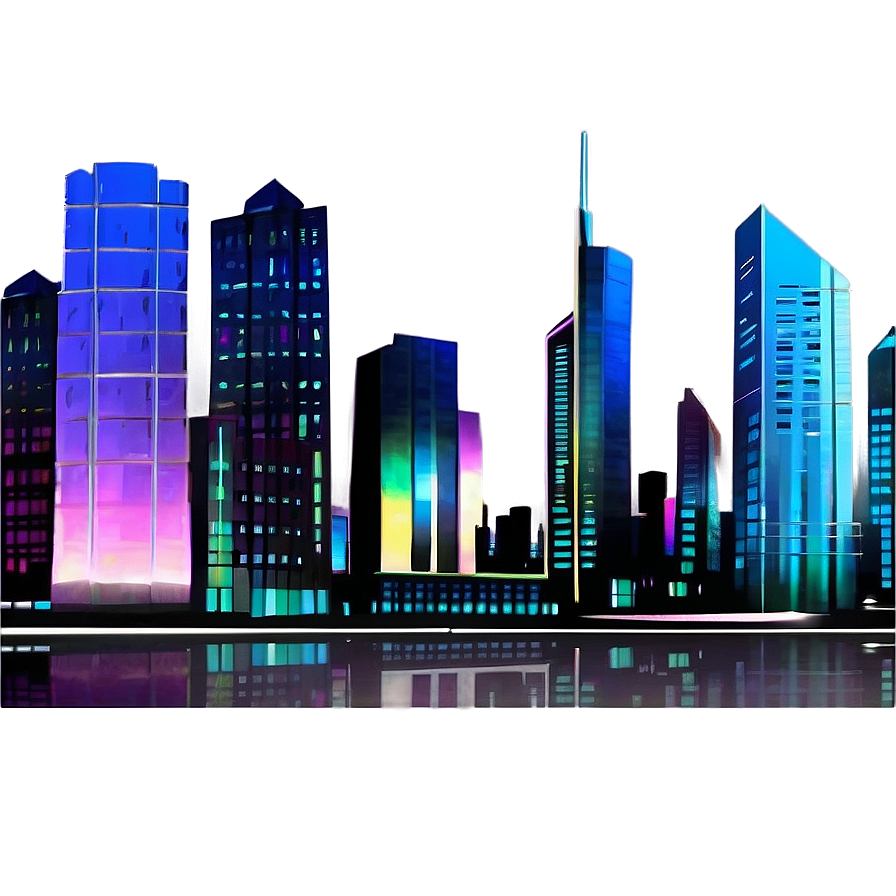 Cool Cyberpunk Cityscape Png 06202024 PNG Image