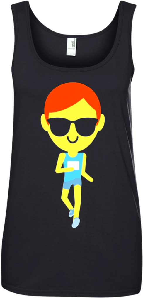 Cool Emoji Graphic Tank Top PNG Image